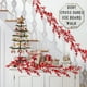 thumbnail image 4 of Rama de hiedra artificial navideña de baya, 180 cm, PVC, decoración navideña roja con gancho | Adorno navideño realista | Decoración colgante para centro de mesa o árbol, 4 of 6