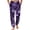 Purple, variant on Men's Camouflage Print Jogger Pajama Pants, Drawstring Two Pocket Cuffed Lounge Sleep Trousers Nightwear Slacks, Yellow, M