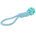 thumbnail image 1 of Pelota para Mascaras Mascotas, Cuerda de Algodón, Juguete para Masticar Perros, Cuerda de Goma Con dispensador de Golosinas de Limpieza, Campana Interactiva Resistente A, 1 of 7