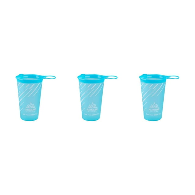 Thinsony Lightweight And Portable Water Bottles For Running Easy To Clean Convenient Blue 200ml 3Set