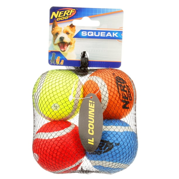 Nerf Dog 2” Squeak Tennis Ball Dog Toy 4Pack