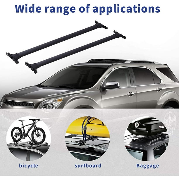 Barres transversales de toit compatibles pour Lexus RX350 RX450 2010-2015, barres  transversales de vélo en aluminium pour porte-bagages sur le toit 