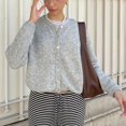 thumbnail image 1 of Yanluna       Women Vintage Knitted Cardigans Spring Autumn Causal Long Sleeve Button-Down Basic Sweater Preppy Y2K Softness Knitwear Coats, 1 of 6