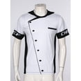 thumbnail image 3 of YONGHS Costume Chef Shirt Personalized Chef 3D Print for Men Women Chef T-Shirt Gifts for Lover White&Black M, 3 of 7