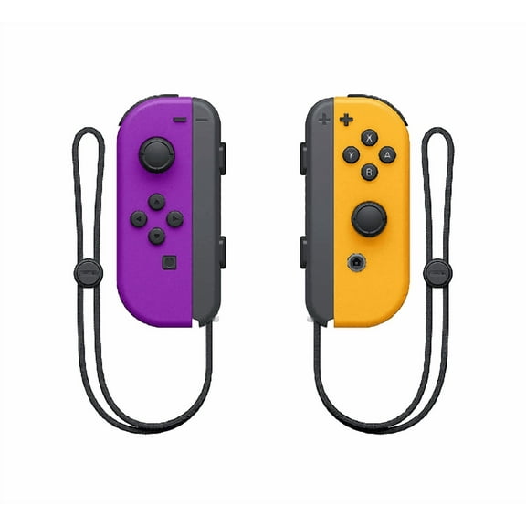 Restored Nintendo 10002888 Joy Con Controllers - Nintendo Switch - Neon Purple/Neon Orange (Refurbished)