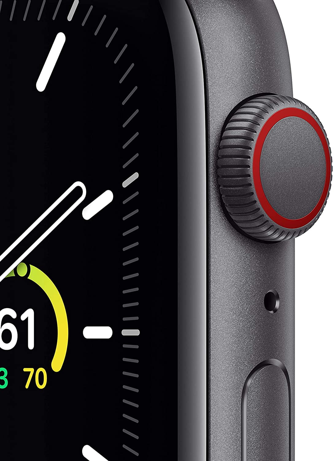 Restored Apple Watch SE (GPS + Cellular, 44mm) - Space Gray Aluminum Case with Black Sport Band (Refurbished)