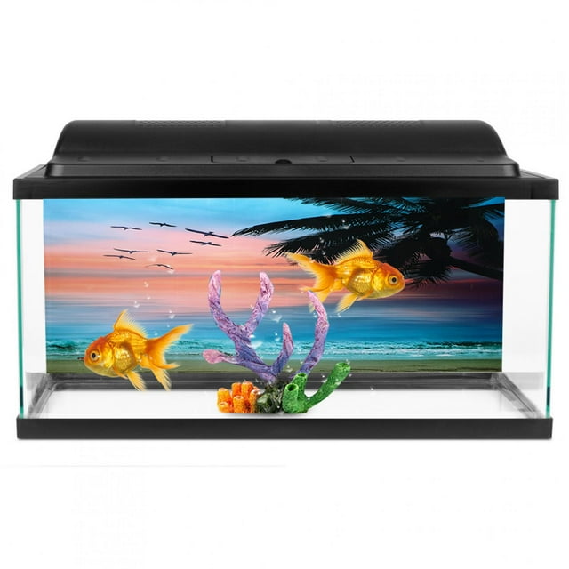 Aquarium Poster, Clear Pattern Bright Color No Fading Fish Poster, Aquarium For Fish Indoor Outdoor Bathroom 61x30cm