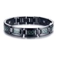thumbnail image 1 of Fiber Energy Power Men Bracelets Stainless Steel Link Chain Magnet Bangle, 1 of 4