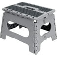 thumbnail image 1 of fafa-9 Inch Ant-Skid Folding Step Stool | Collapsible | 200 Pound Capacity | Durable | Portable | Kitchen | Bathroom | Garage | Grey, 1 of 4