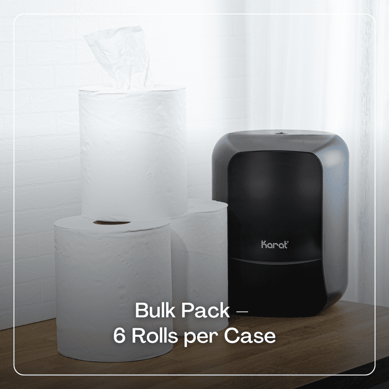 Karat 2-Ply Center Pull Paper Towels, White, 6 Rolls photo 5