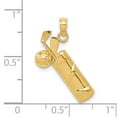 thumbnail image 4 of FB Jewels 14K Yellow Gold Diamond-cut Golf Bag Charm, 4 of 4