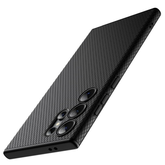 JETech Grip Case for Samsung Galaxy S24 Ultra, Soft TPU Slim Fit Protective Phone Cover with Camera Lens Full Protection, Shockproof (Titanium Black)