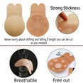 thumbnail image 6 of Youloveit Womens Silicone Invisible Bra Lift Nipplecovers Strapless Backless Bra, Self Adhesive Push Up Covers 2 Pack Black/Apricot, 6 of 7