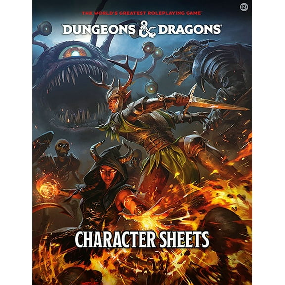 Dungeons & Dragons Rpg: Character Sheets (2024), (Hardcover)
