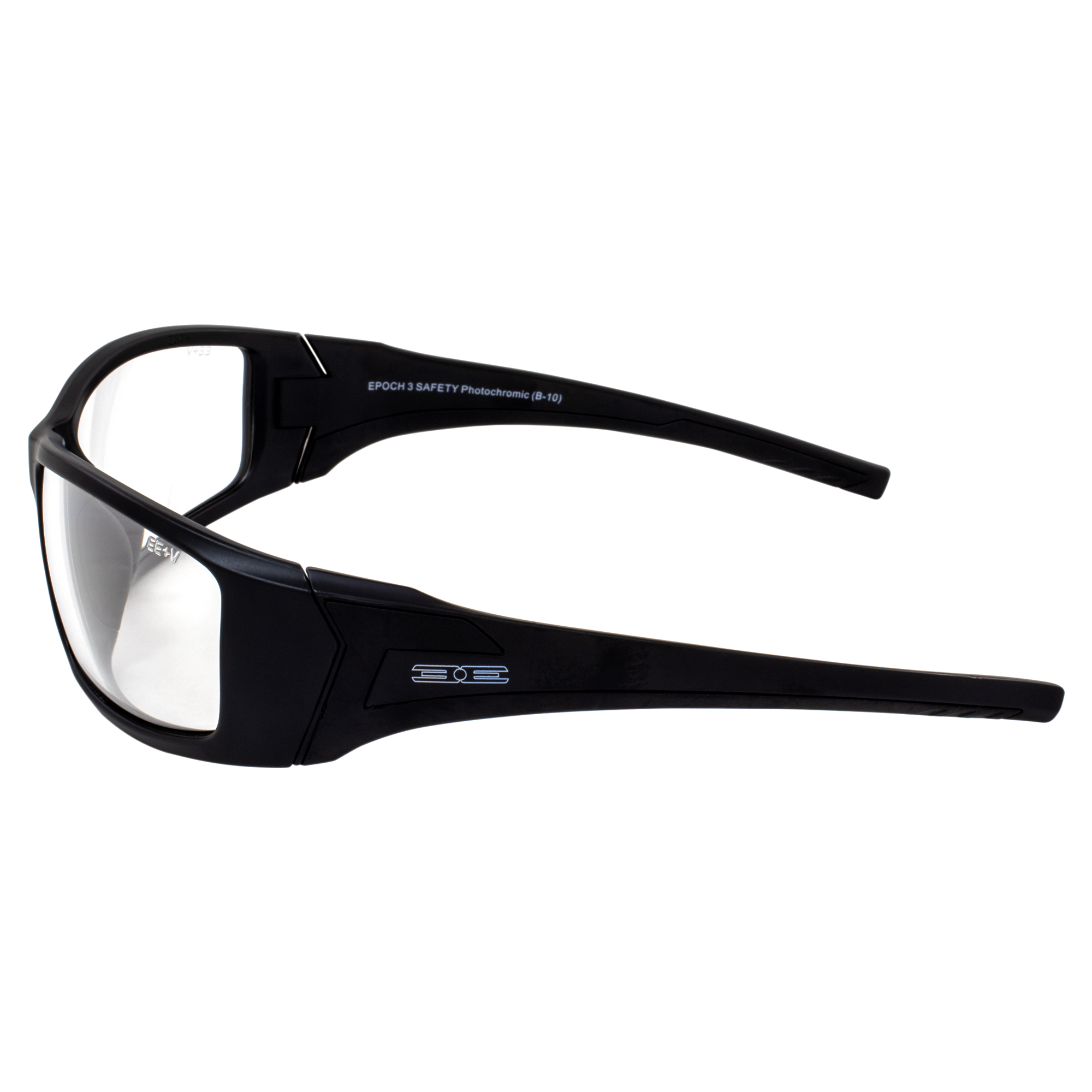 Epoch Eyewear EPOCH 3 Photochromic Motorcycle Sunglasses Black Frames Clear to Smoke lens - image 5 of 6