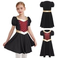 thumbnail image 7 of iiniim Girls Renaissance Victorian Short Sleeve Ruffled Royalty Princess Dress Black 10, 7 of 7