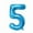 5, variant on 40 Inch Blue Mylar Number Balloon,Digital Balloons for Party Celebration Decorations Supplies,Mylar Foil Numbers Balloon for Wedding Anniversary