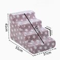 thumbnail image 1 of 3/4 Pets Steps Foam Dogs Secure Stairs Ramps Non-Slip Pets Star Steps for Protect Older Dogs Pets with Joint Pain Sofa Bed Ladde,4 pink, 1 of 6