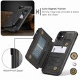 thumbnail image 5 of Dteck Wallet Case with Card Holder PU Leather Flip with Kickstand and Magnetic Closure TPU Shockproof Protective Cover , For iPhone 11 6.1", black, 5 of 11
