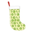thumbnail image 2 of Balery Various Lemons Pattern Christmas Stockings with Initials, 18" Large Knit Christmas Stocking,Xmas Stocking for Kids, Holiday and Family Stocking, 2 of 7