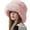 Pink, variant on Wipya Faux Fur Ear Flap Hat For Women Warm Winter Beanie With Luxurious Soft Plush For Cold Weather Fashion And Everyday Style SizeBeige
