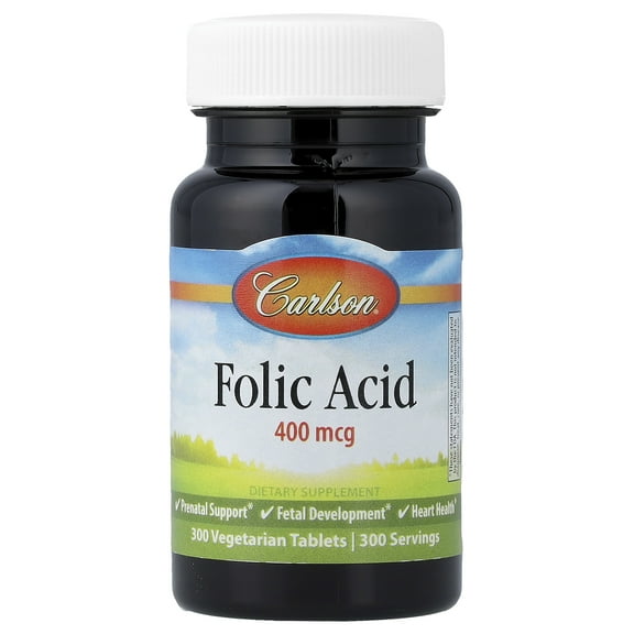 Carlson Laboratories Folic Acid 400mcg 300 Caplet