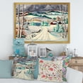 thumbnail image 3 of Designart 'Snowy Road In Countryside Winter Landscape' Traditional Framed Art Print, 3 of 4