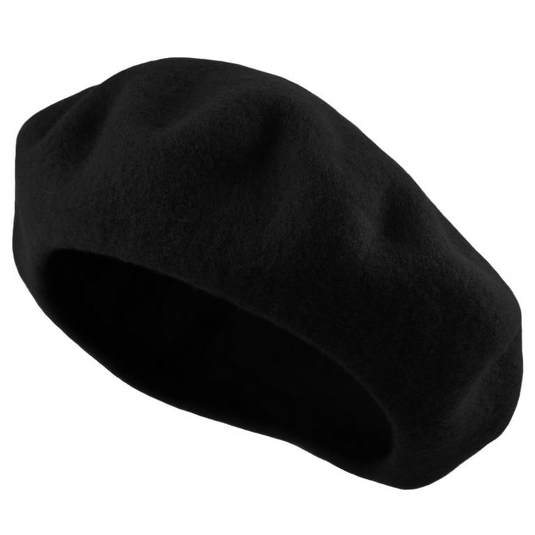 ベレー帽 Smooth Mood Canteen Heart Logo Beret BFT108 Women's Warm Woolen Beret Hat: French Style Solid Color