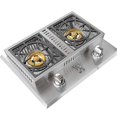 thumbnail image 1 of Lion Premium Grills L1634 Natural Gas Double Side Burner, 26-3/4 by 20-1/2-Inch, 1 of 5