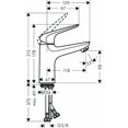 thumbnail image 3 of Mezclador de lavabo 100 CoolStart, válvula push-open cromo Novus, 3 of 3