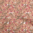 thumbnail image 1 of oneOone Polyester Spandex Peach Fabric Tropical Leaf Dress Material Fabric Print Fabric By The Yard 56 Inch Wide, 1 of 5