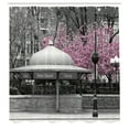 thumbnail image 2 of Ambesonne New York Subway Shower Curtain, Train Entrance Art, 69"Wx75"L, Grey and Baby Pink, 2 of 4