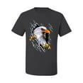 thumbnail image 2 of Torn Ripped Eagle Claws Animal Lover Men's Graphic T-Shirt, Charcoal, Large, 2 of 3