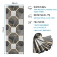 thumbnail image 2 of Gray White Gold Marble Pattern Hot Yoga Mat Towel Non Slip for Hot Yoga - Quick-Drying Yoga Mat Cover with 4 Corner Pockets with Travel Bag - Hot Yoga Towel Non Slip 74"x26", 2 of 6