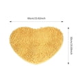 thumbnail image 3 of Vikakiooze Chenille Heart Shaped Door Mat Bathroom Toilet Living Room Multicolour, 3 of 4