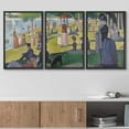 thumbnail image 3 of wall26 Framed Canvas Print Wall Art Set La Grande Jatte by Georges Seurat Cultural Historic Oil Painting Fine Art Reproduction Scenic Colorful for Living Room, Bedroom, Office - 16"x24"x3 B, 3 of 5