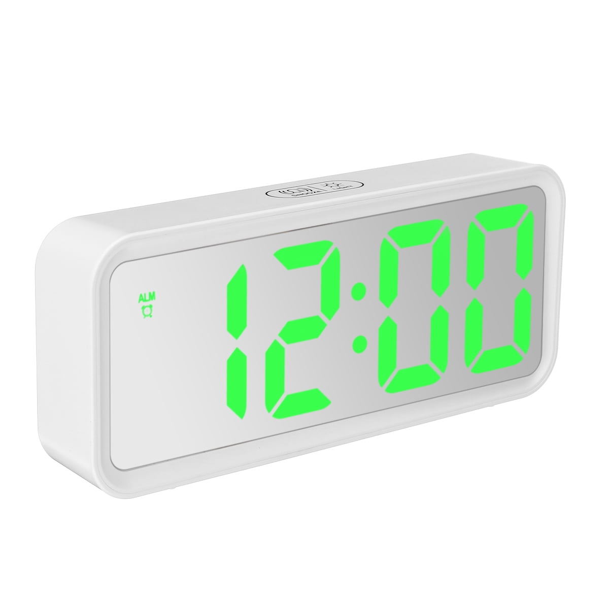 LED Digital Alarm Clock Home Mirror LED Electronic Clock Bedside