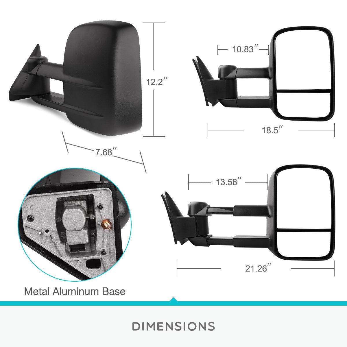 VO-S60 2011 to 2013 Heated Silver Aspheric Wing//Door Mirror Glass Including Base Plate RH Driver Side