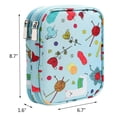 thumbnail image 4 of Estuche para agujas de tejer, estuche portátil para agujas de ganchillo, bolsa de almacenamiento organizadora de viaje para agujas de tejer y accesorios (solo bolsa), 4 of 5