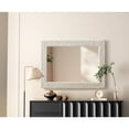 thumbnail image 6 of Elegant Decor Rectangle Cornhusk Mirror 27x36 in Linen White, 6 of 11