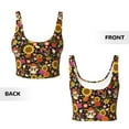 thumbnail image 5 of Naloa Sunflowers Mushrooms Sports Bras for Women, High Support Bra with Removable Pads, Comfortable - XX-Large, 5 of 9