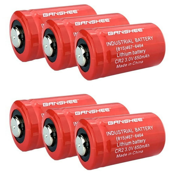 Banshee Replacement for Streamlight 69223 CR2 650mAh 3V Lithium Battery - 6 Pack