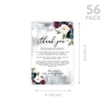 thumbnail image 5 of Koyal Wholesale Modern Rustic Florals Wedding Thank You Place Setting Cards for Table Reception, Dinner Plate, 56-Pk, 5 of 5