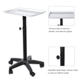 thumbnail image 1 of Adjustable Height Rolling Mobile Instrument Aluminium Tray Trolley, Salon Beauty Hair Service Tool Storage Utility Carts Silver, 1 of 8