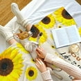 thumbnail image 4 of Sunflower Blanket for Women - Uplifting Cozy Flannel Throw with Inspirational Quotes, Perfect Healing Gift for Birthday, Christmas, Mother’s Day & Home Decor, 4 of 7