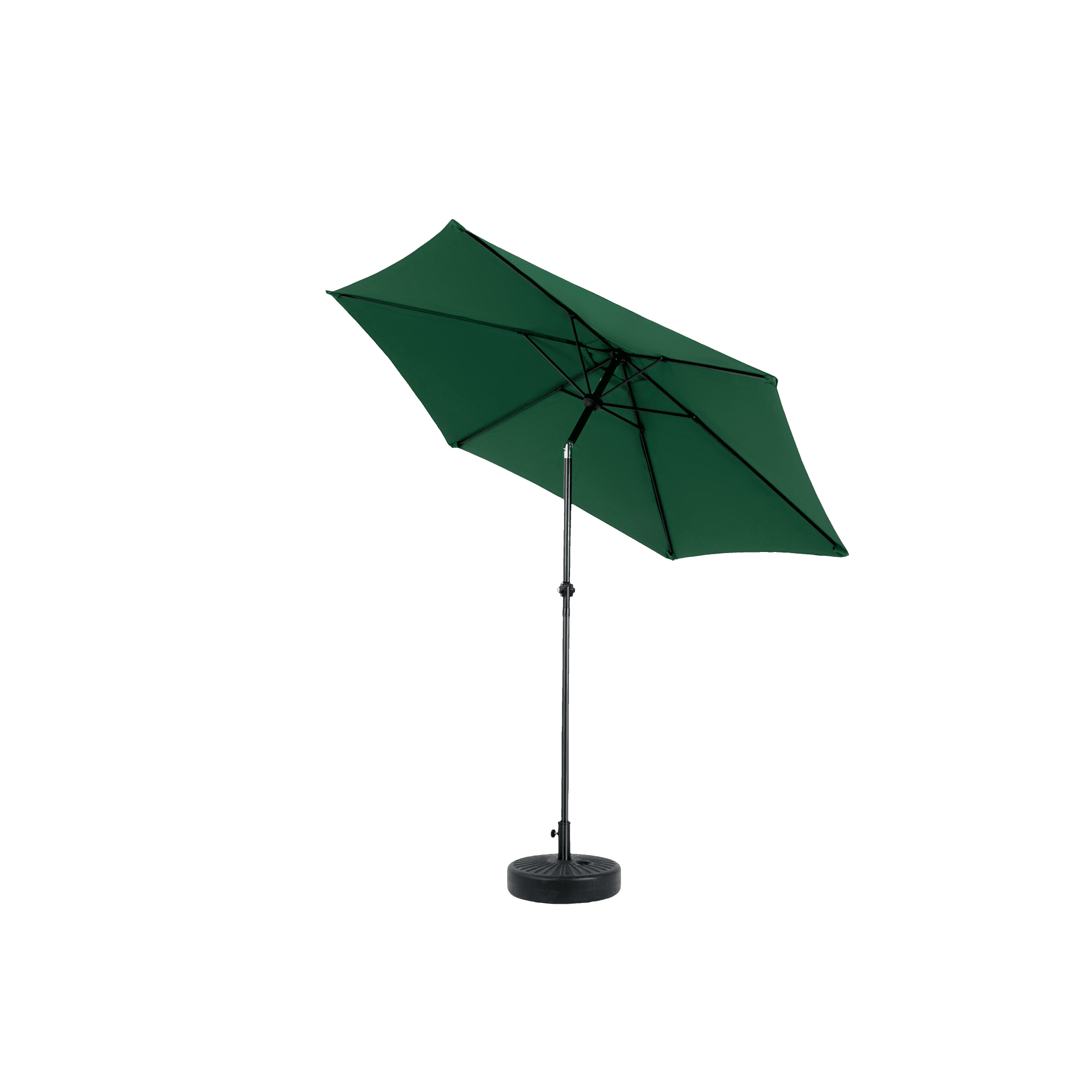 9FT Outdoor Patio Umbrella Outdoor Table Umbrella with Push Button Tilt and Crank, Market Umbrella 6 Sturdy Ribs , Deck, Backyard, Pool