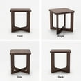 thumbnail image 7 of 24" Soild Wood End Tables Square Modern Side Table Natural Walnut, 7 of 7