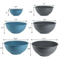 thumbnail image 2 of ATRDTO Classic Mixing Bowl Set, Microwave and Dishwasher Safe,Ideal for Baking, Prepping, Cooking and Serving Food (Set of 6) (Gray), 2 of 7