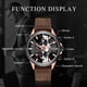 thumbnail image 4 of Curren Men Watch Business Multifuntional Relojes impermeables Reloj de cuarzo Abanopi Mirar, 4 of 6