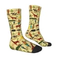 thumbnail image 2 of Goofa Ethnic African Printed Men's Crew Socks, Soft Durable Breathable Moisture-Wicking with Odor Control Cotton socks, 2 of 9